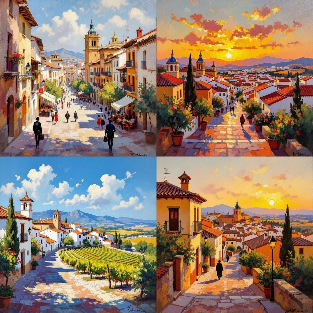 AI Art of Spain in Vibrant Colors
