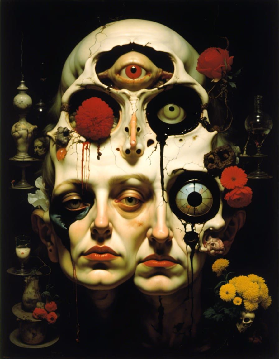 Dark Romanticism: Flowers of Evil in Line Art