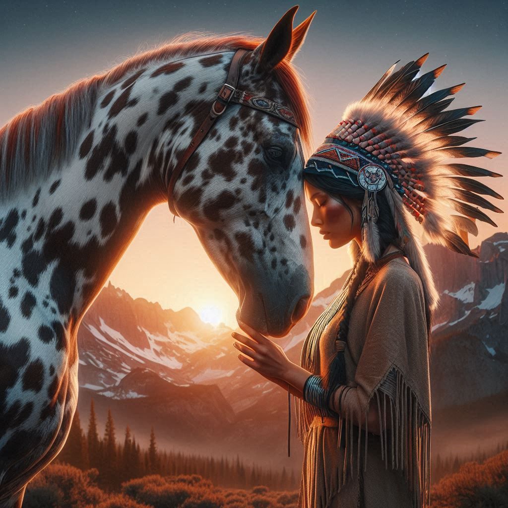 horse and native american