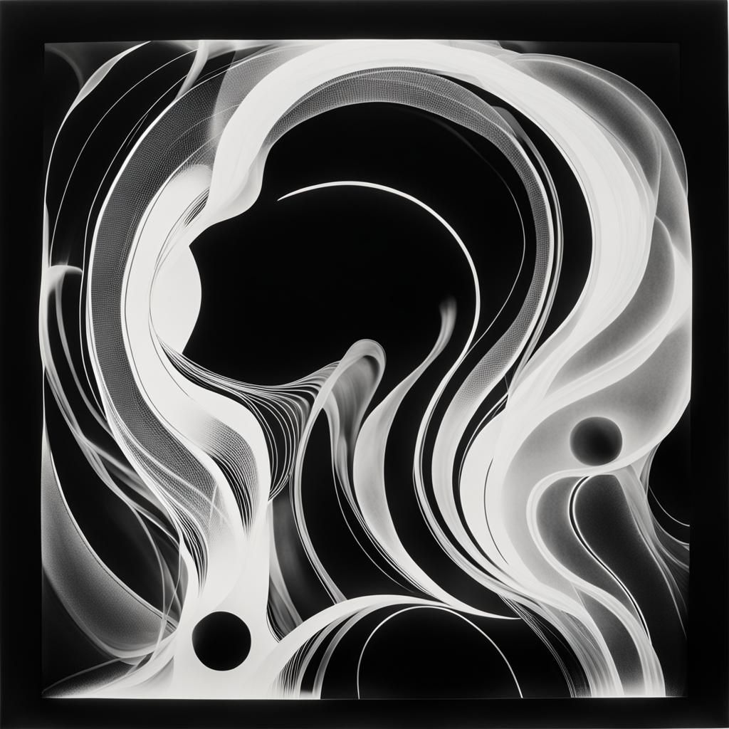 black and white photogram , rayograph,