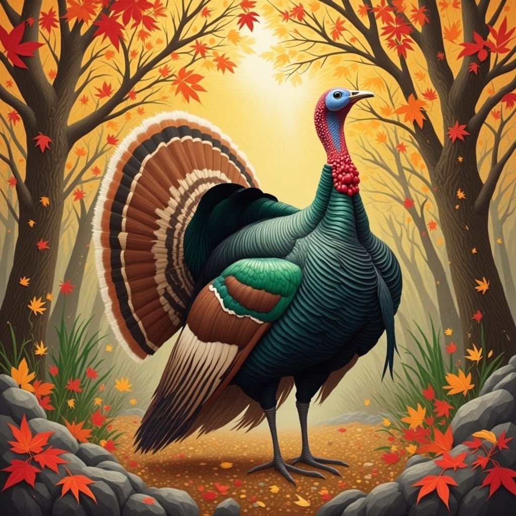 <lora:PEPPERMINT SNOW:1.0> Turkey 🦃 