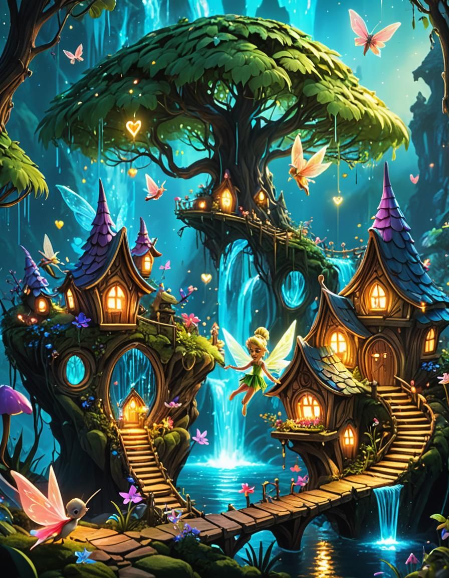 Fairy 🌼 Village - AI Generated Artwork - NightCafe Creator