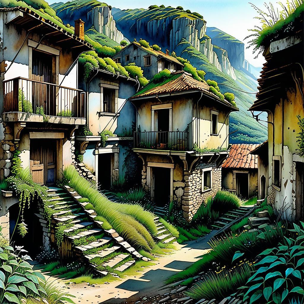 Abandoned village in the Jura  by @Coco Lasticot