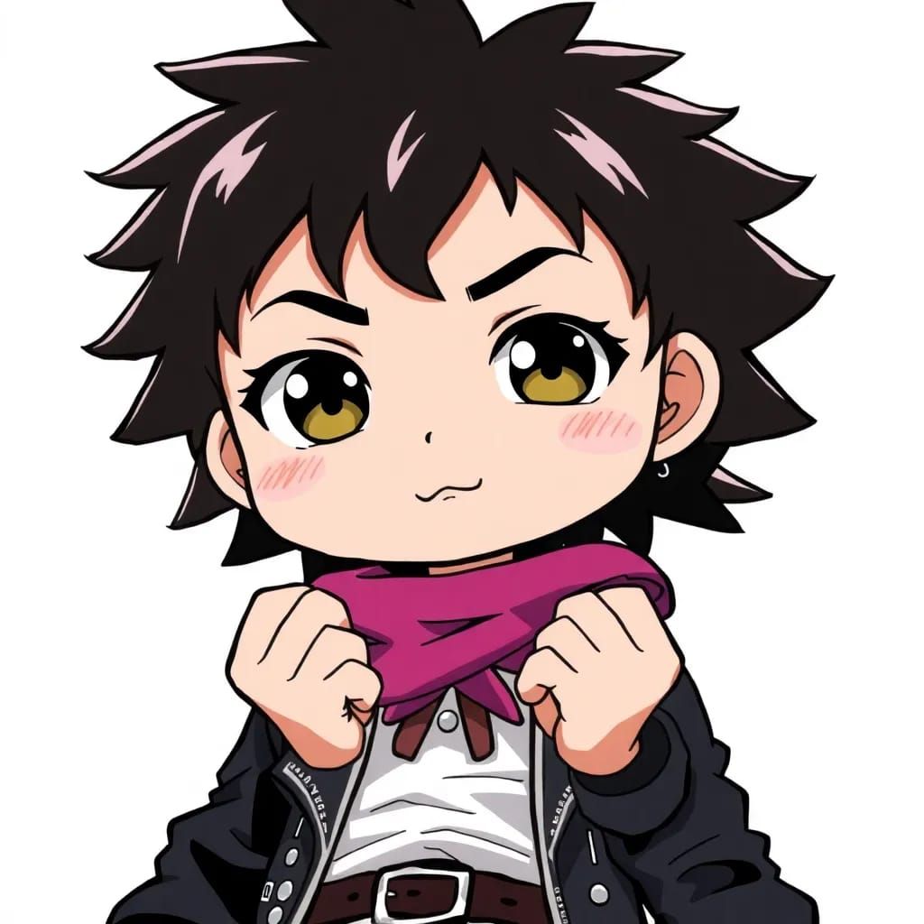 Here is the image of a rockstar megastar anime manga cartoon: