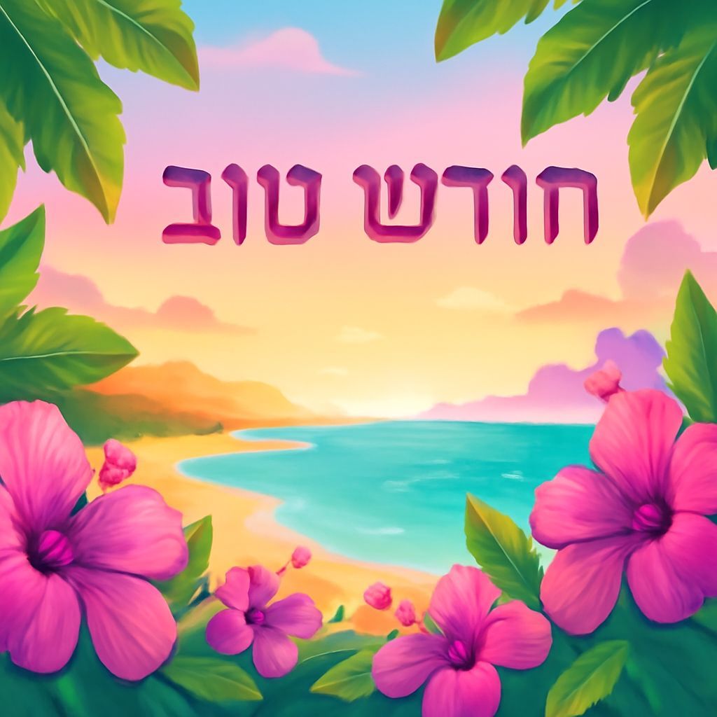 Idyllic Summer Landscape with Pink and Purple Hues