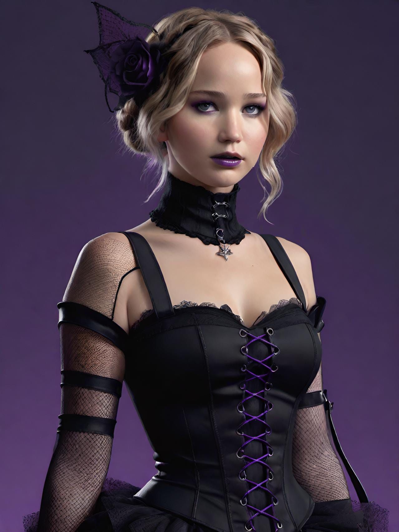 Goth Jennifer Lawrence