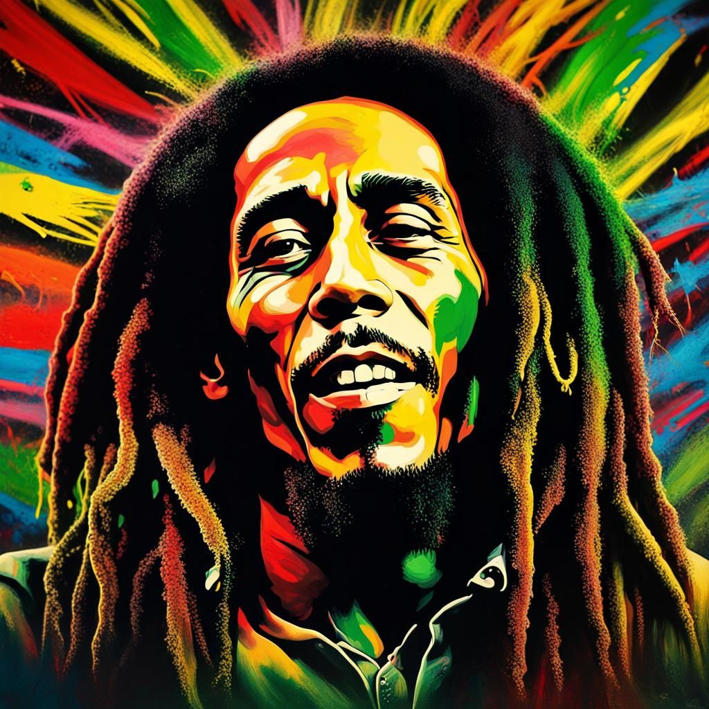 Bob Marley Artist - AI Generated Artwork - NightCafe Creator