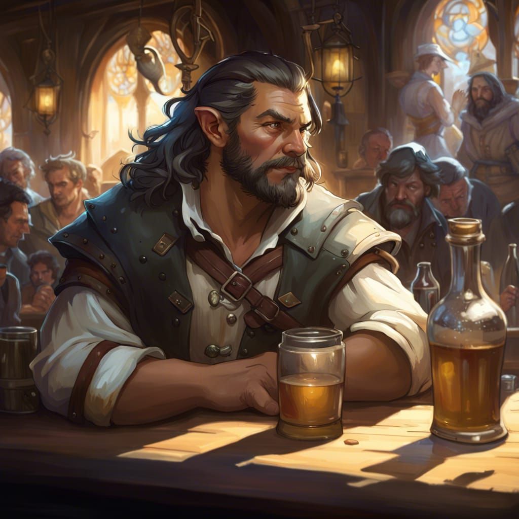 A busy adventurer's tavern - AI Generated Artwork - NightCafe Creator