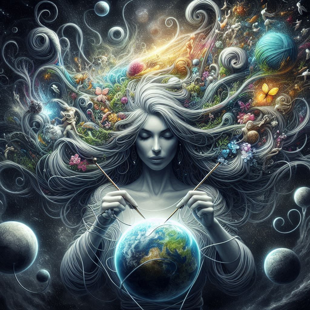 She Who Knits The World, Goddess of Creation