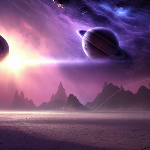 Space Hubble beach
