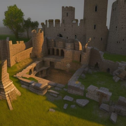 Ruins of a medieval castle