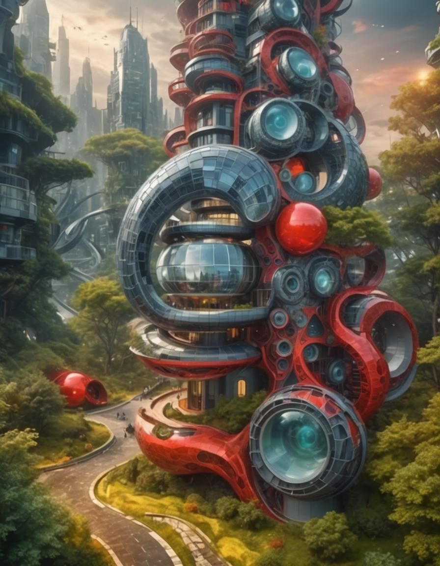 lemniscate neofuturistic look less technologically developed...