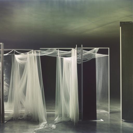 Hyperdetailed Wraiths Coalescing in Abstract Expressionism