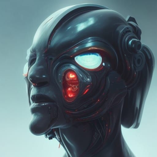 Alien Cyborg Demon 1 - AI Generated Artwork - NightCafe Creator