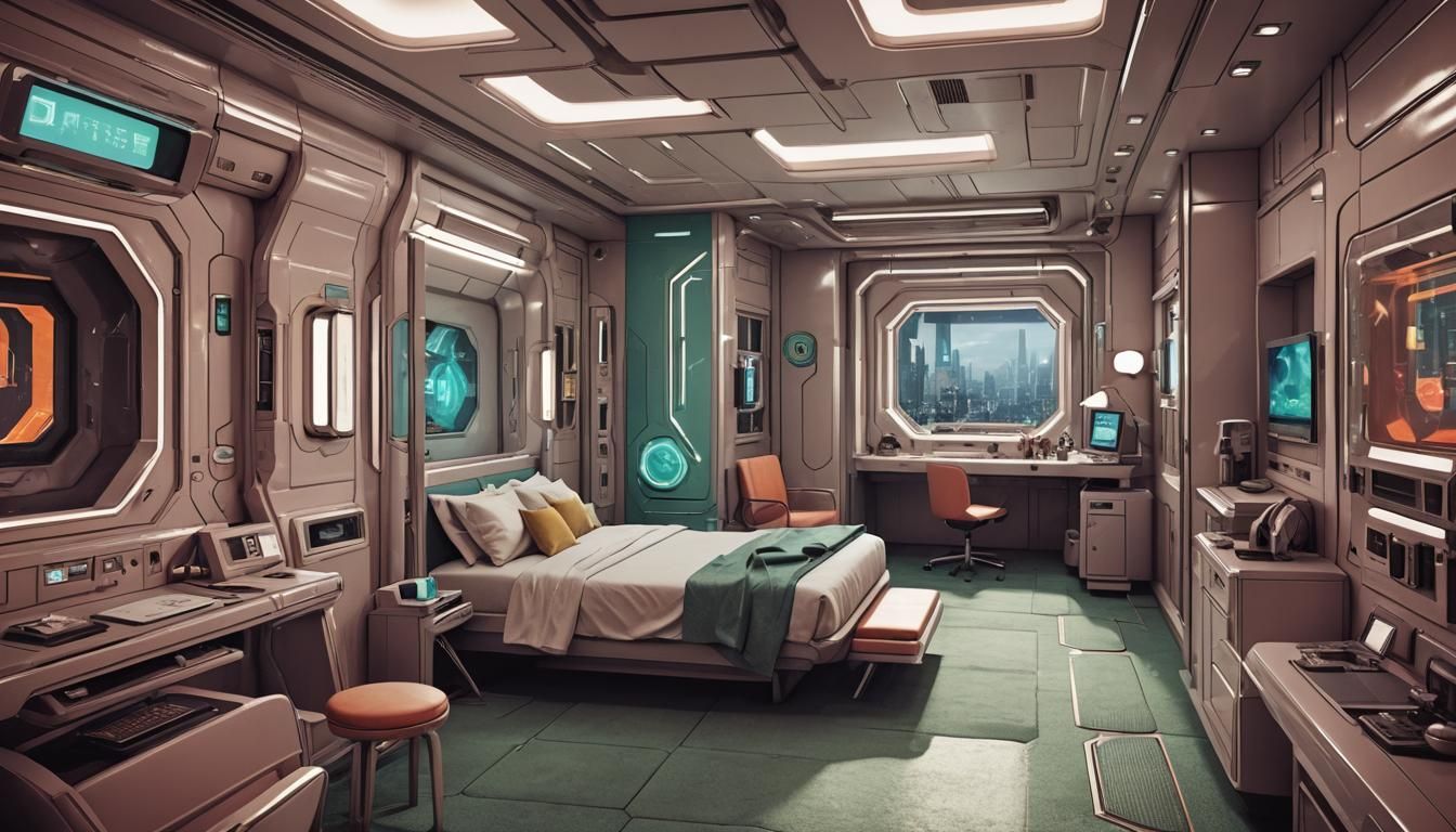 sci-fi dystopian era futuristic sci-fi fantasy / color  /  (...