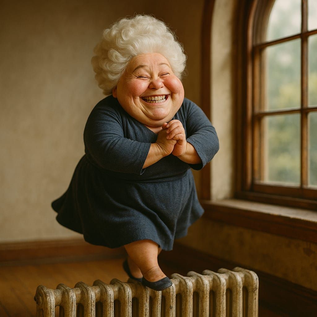 lady on the radiator stage