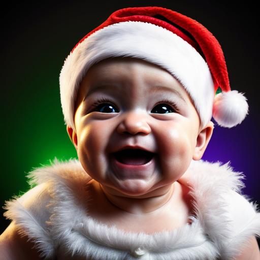 Smiling Baby Christmas  by @undefined