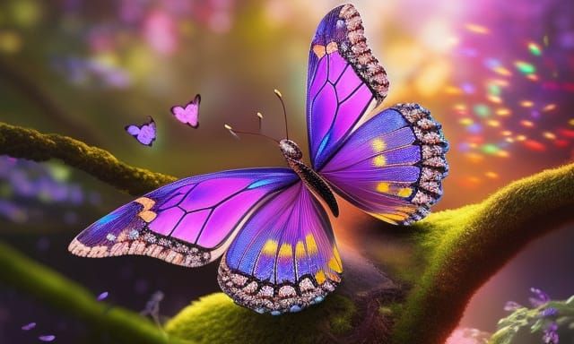 rainbow butterfly  by @Inner-Healing