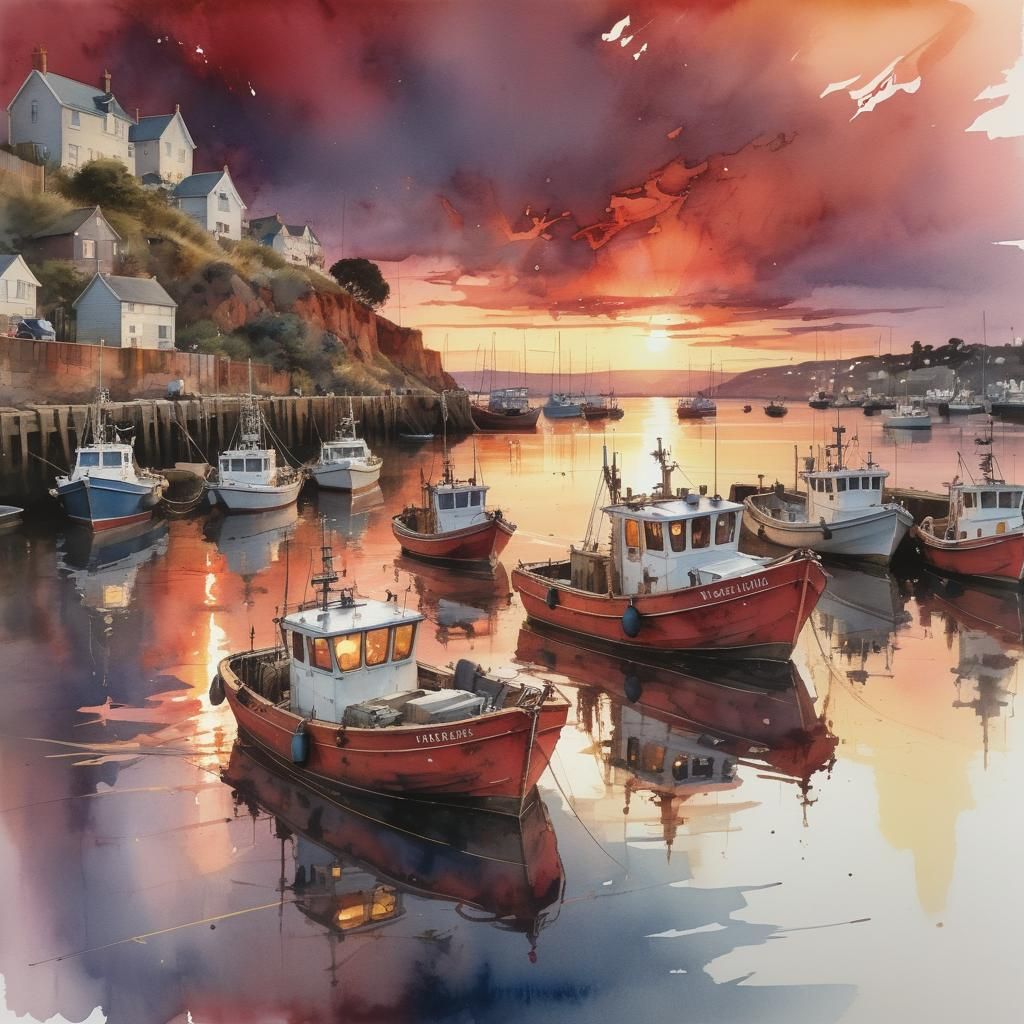 the harbour.  by @GreenNails 