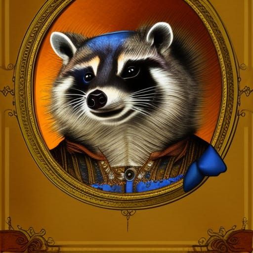 Portrait of A Trash Panda