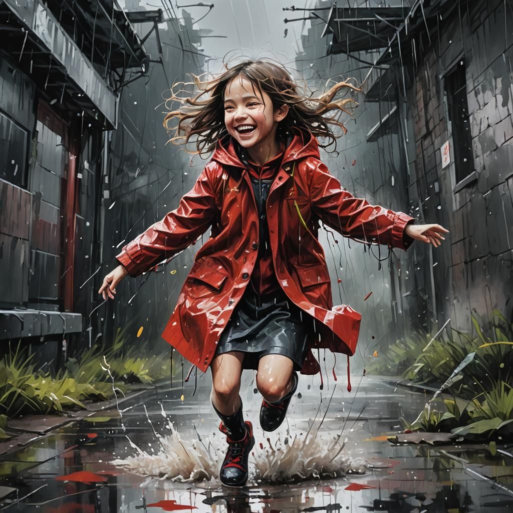 Jumping in puddles   by @Morning Dawn