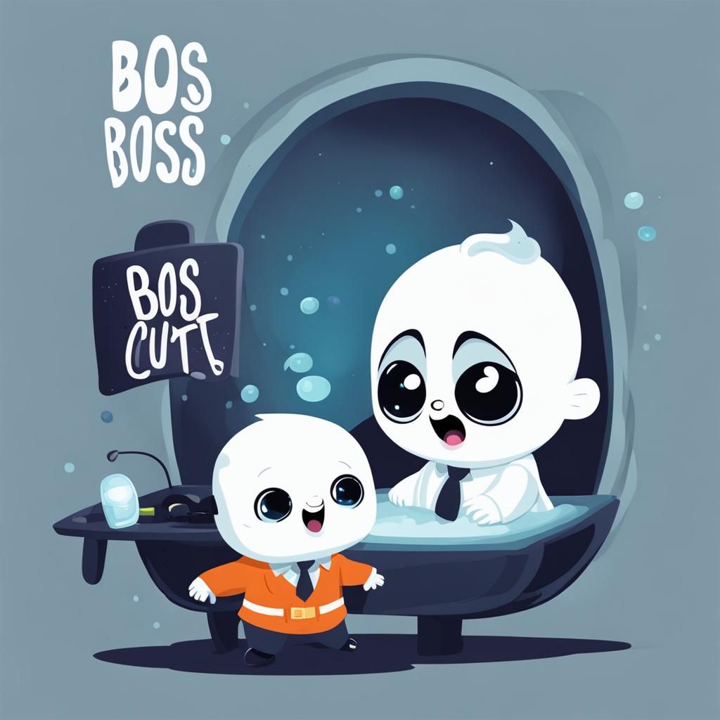 I funny cute little boss baby ghost
