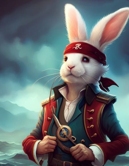 Bunny Pirate - AI Generated Artwork - NightCafe Creator