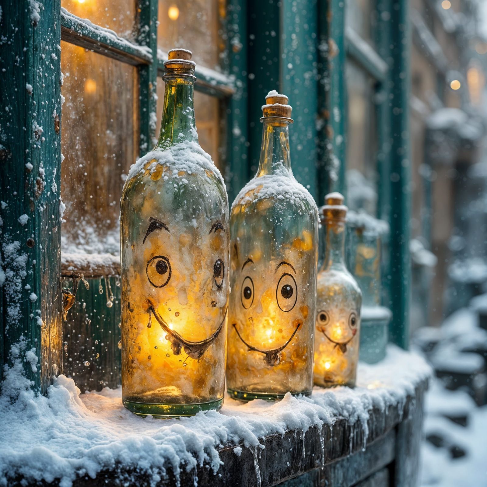 Smiling Bottles, Have a Good Day.  by @Les