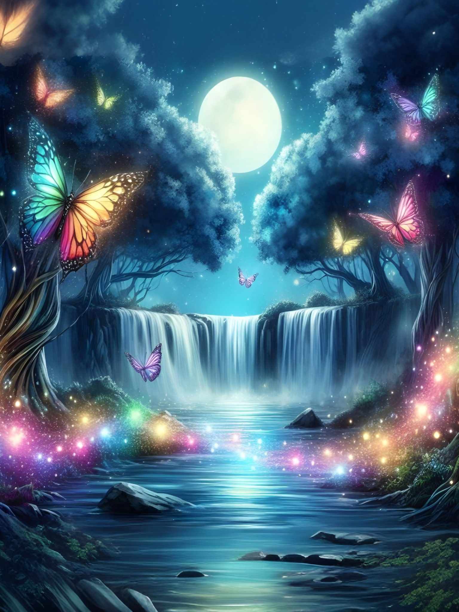 Astral Flutter in the Moon’s Caress