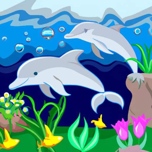 Dolphins play