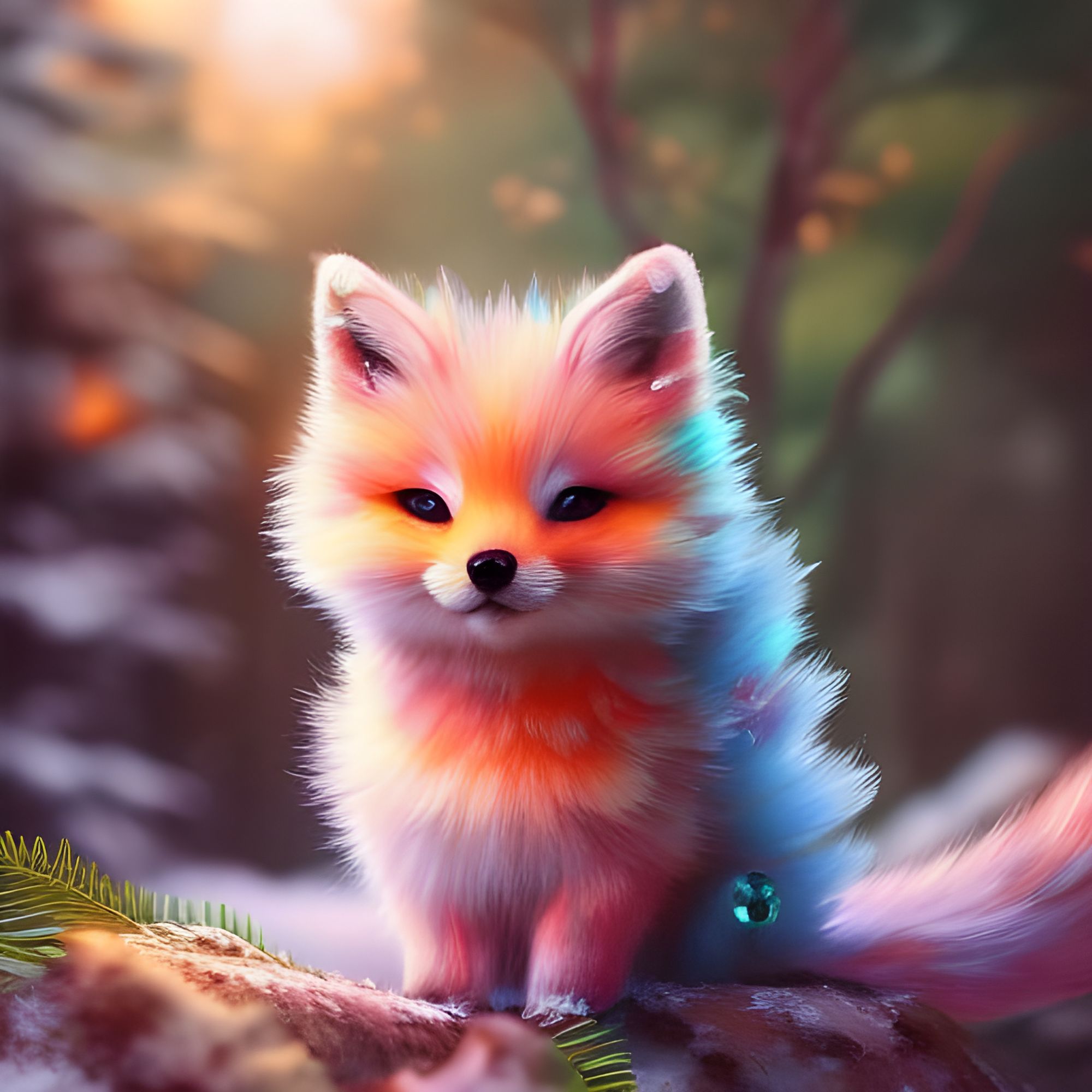 The Mythical Purr-purr-fox : R Nightcafe