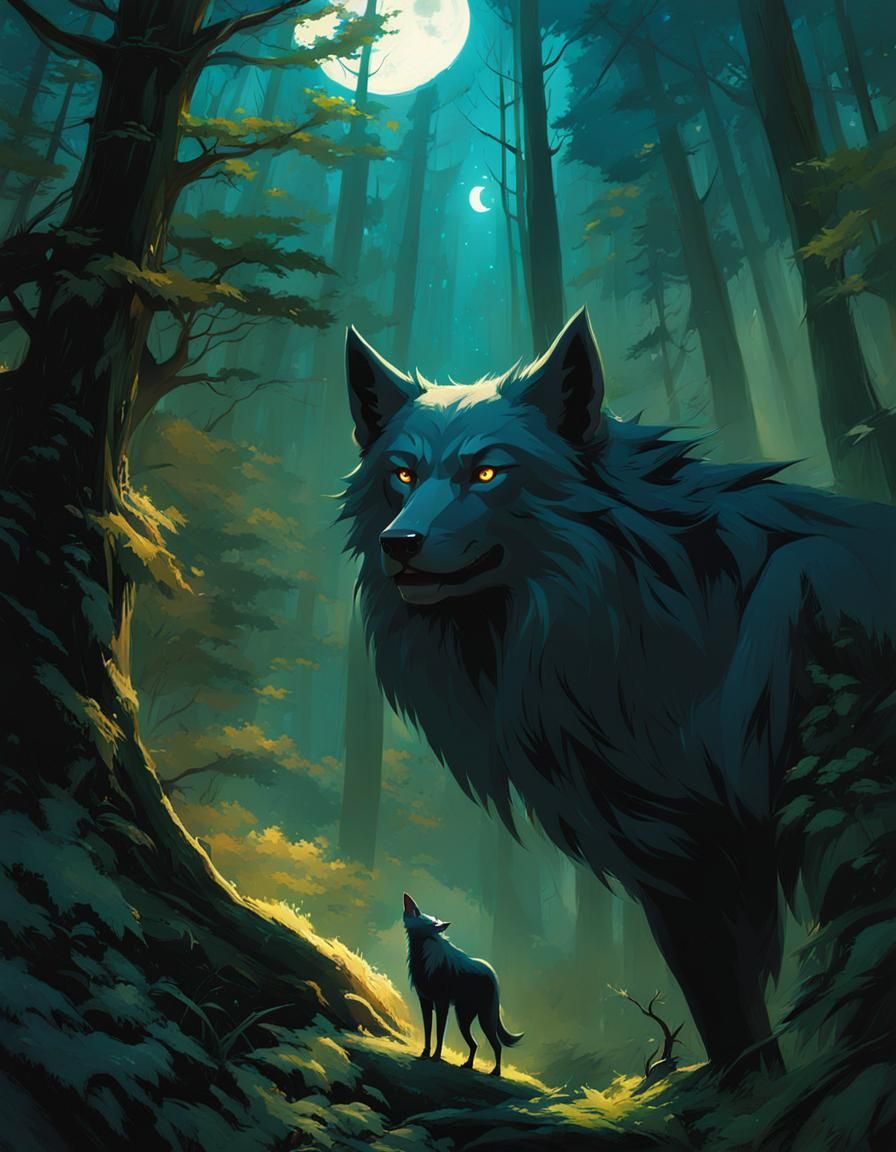 Fenrir Sees You - AI Generated Artwork - NightCafe Creator