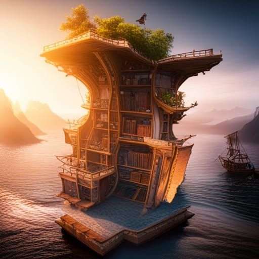 a whole world coming out of a book