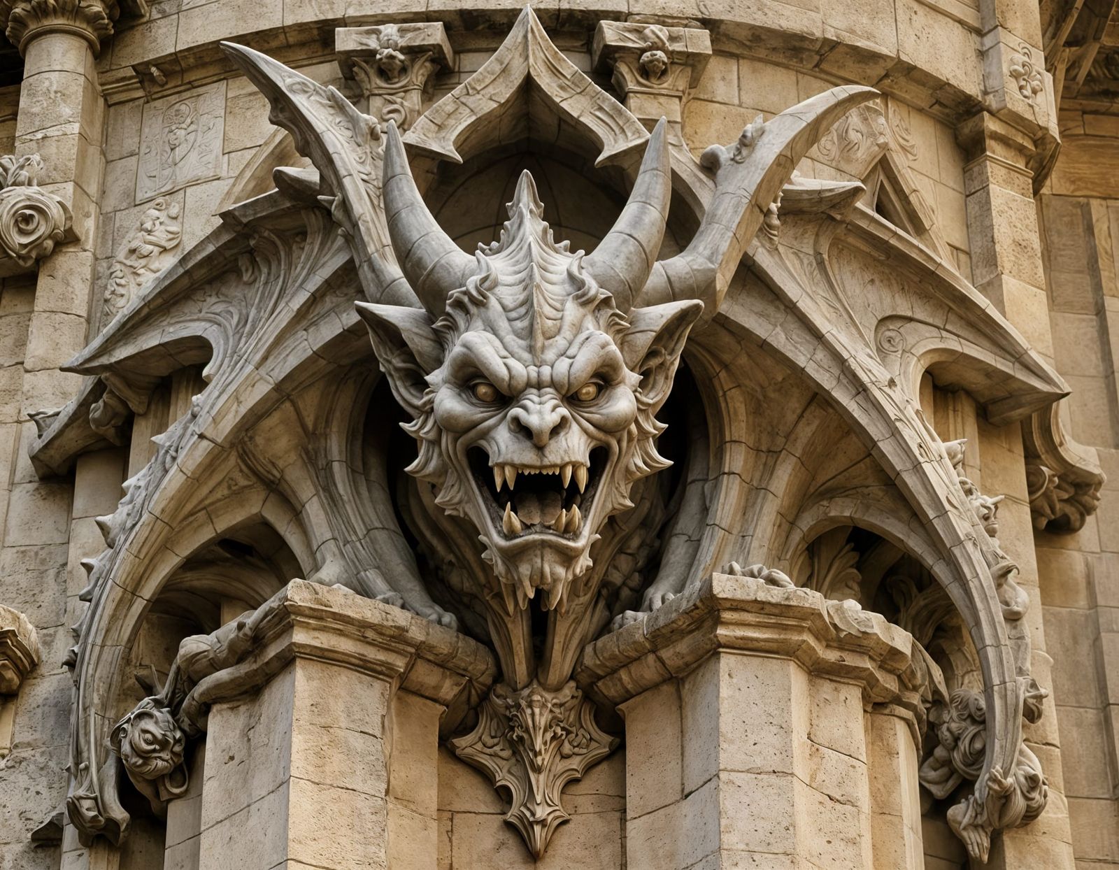 Flying Demonic Gargoyle come to life  by @Rob
