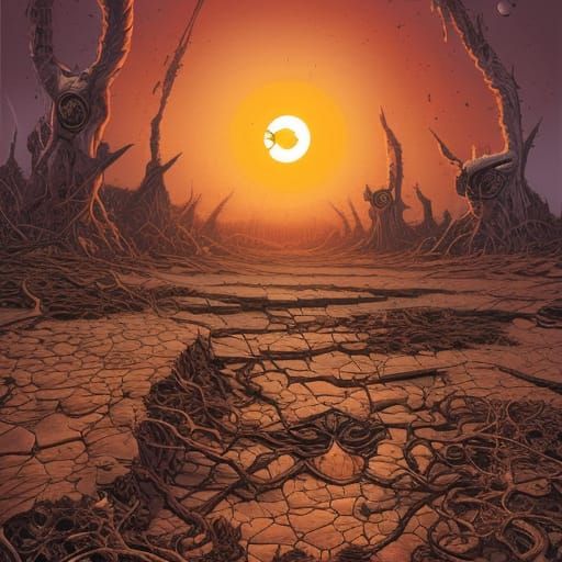 Desolate wasteland with enimies