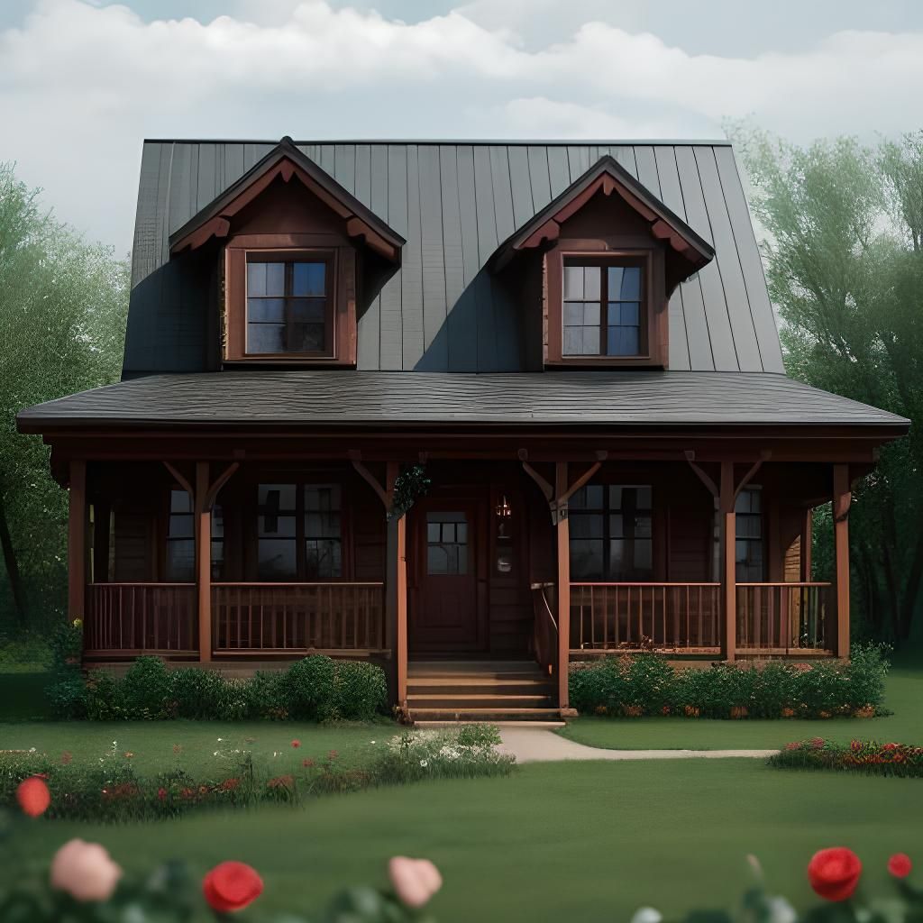 beautyfull wooden prairie house