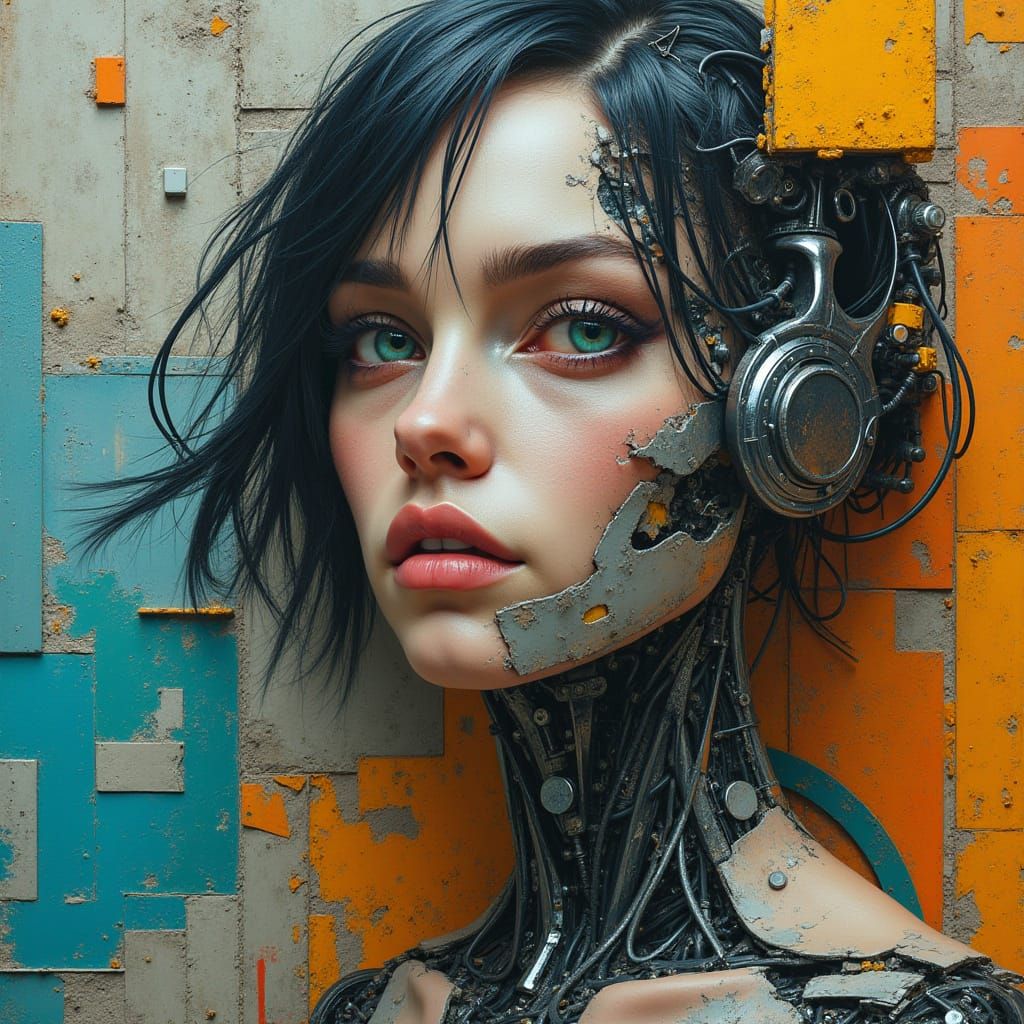 Cubist Cybernetic Goddess Unveiled in Brutalist, Futuristic ...