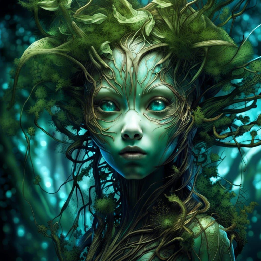 Forest Alien 1 - AI Generated Artwork - NightCafe Creator