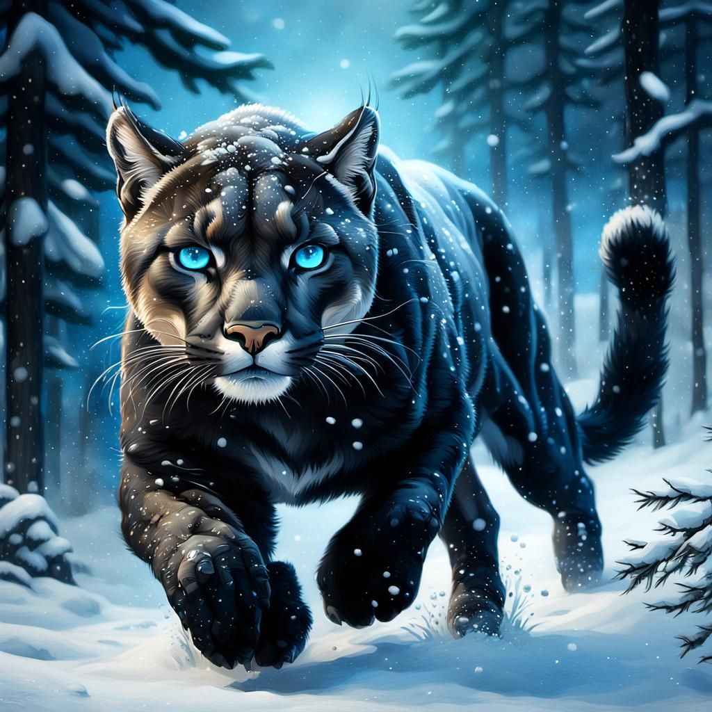 black puma   by @Matild