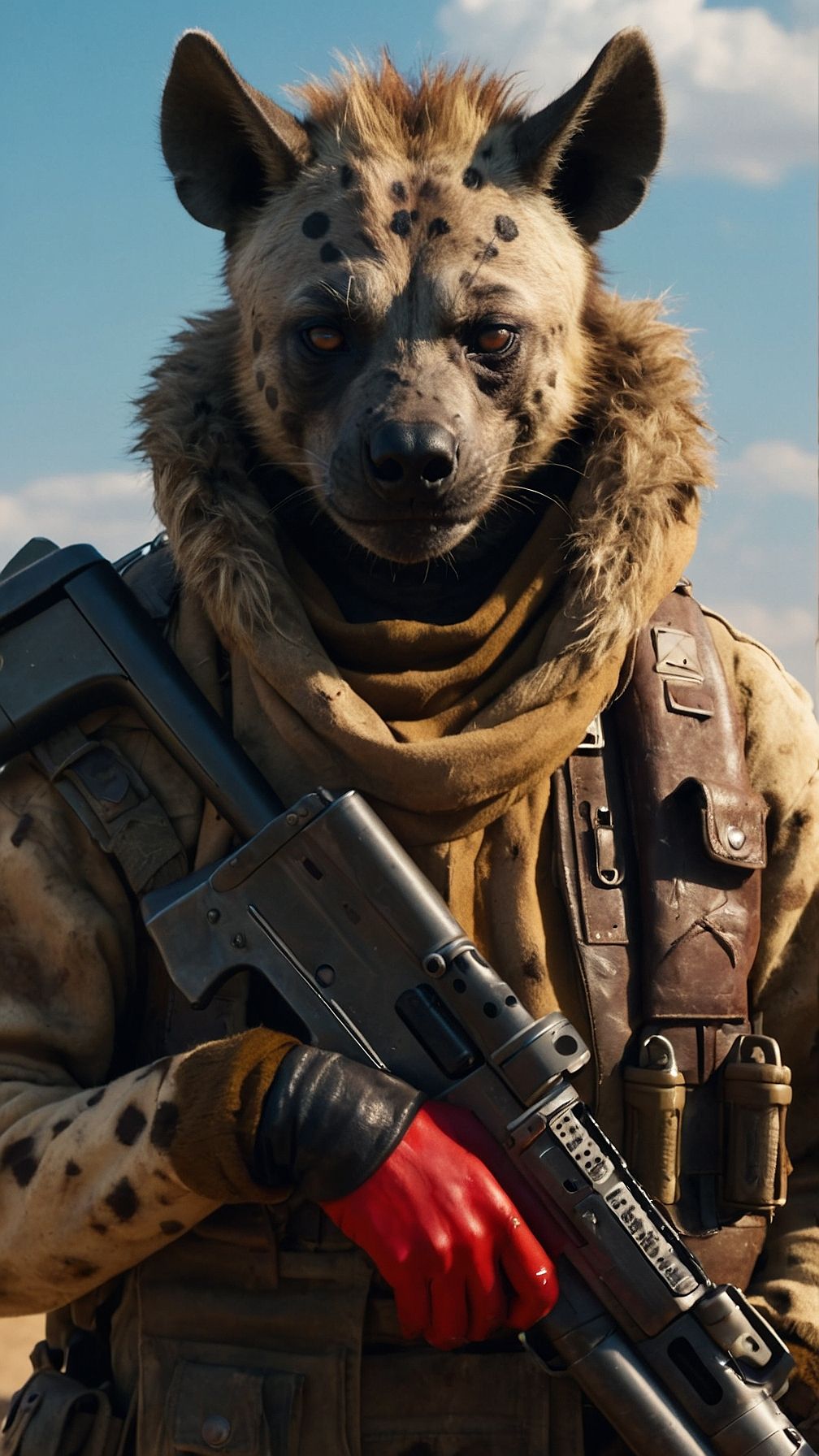 Anthropomorphic Hyena Mercenary