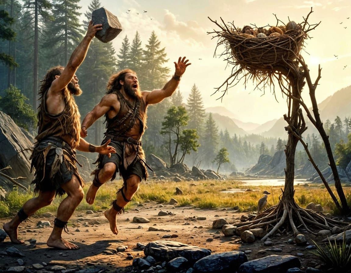 NBA - Neanderthal Basketball Association  by @Nikko P