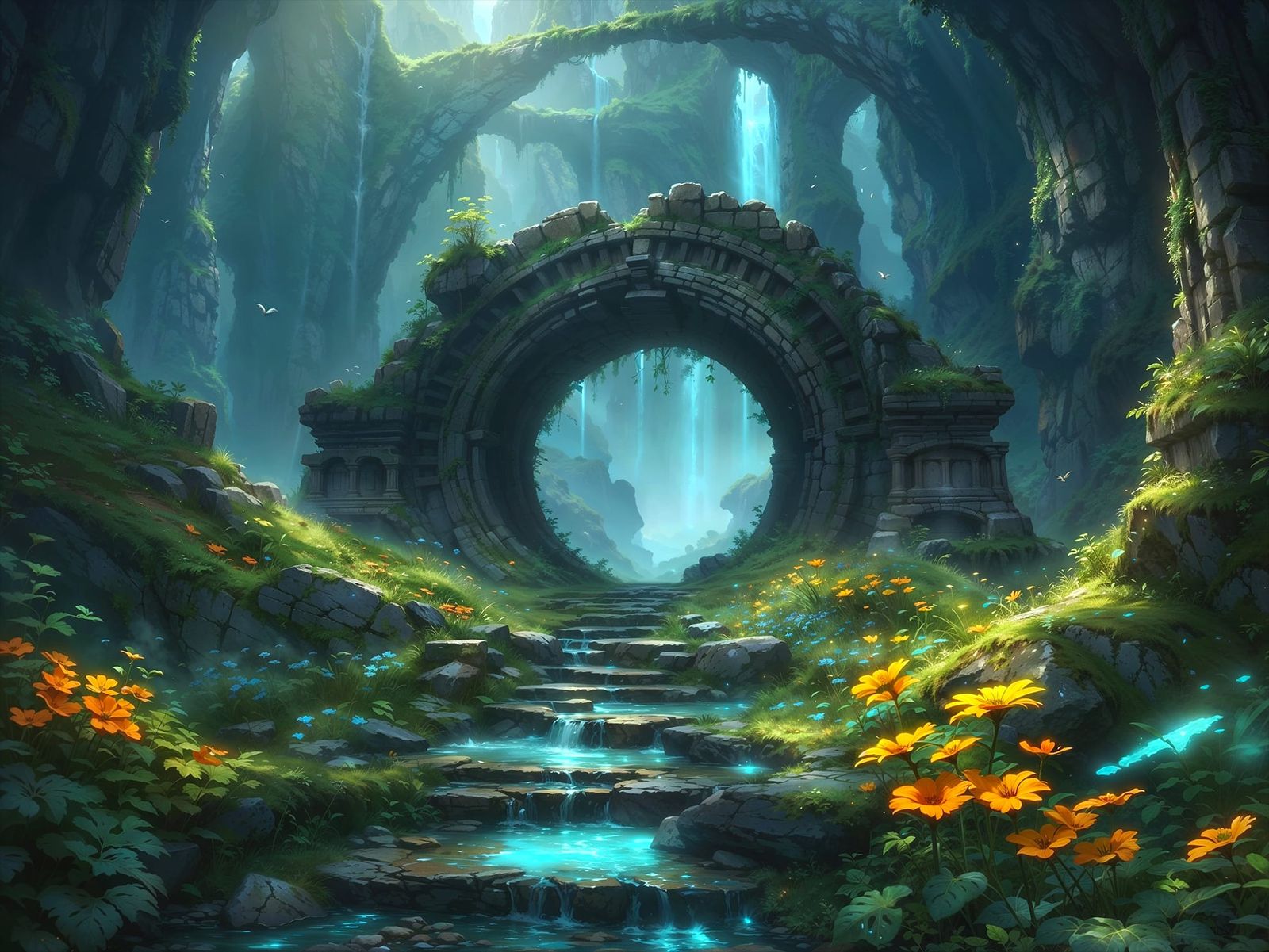 Portal to the Mystic Grove  by @Fictional distraction