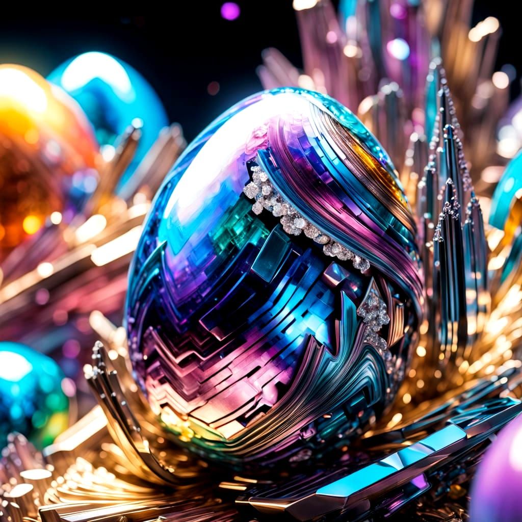 metal - dragon - egg  by @Entdecker