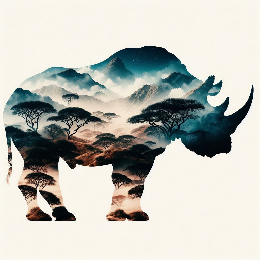 double exposure beautiful fantasy portrait landscape..