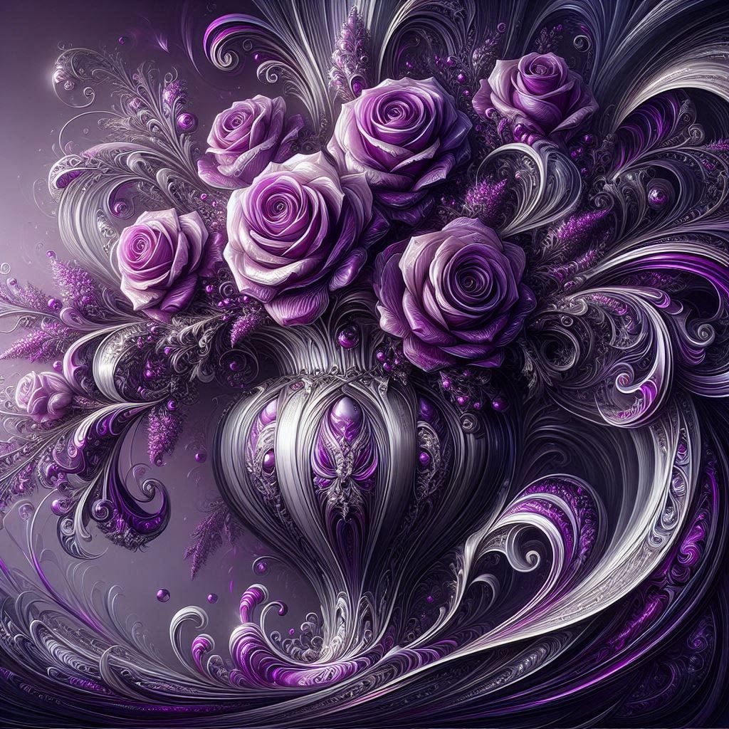 Purple roses