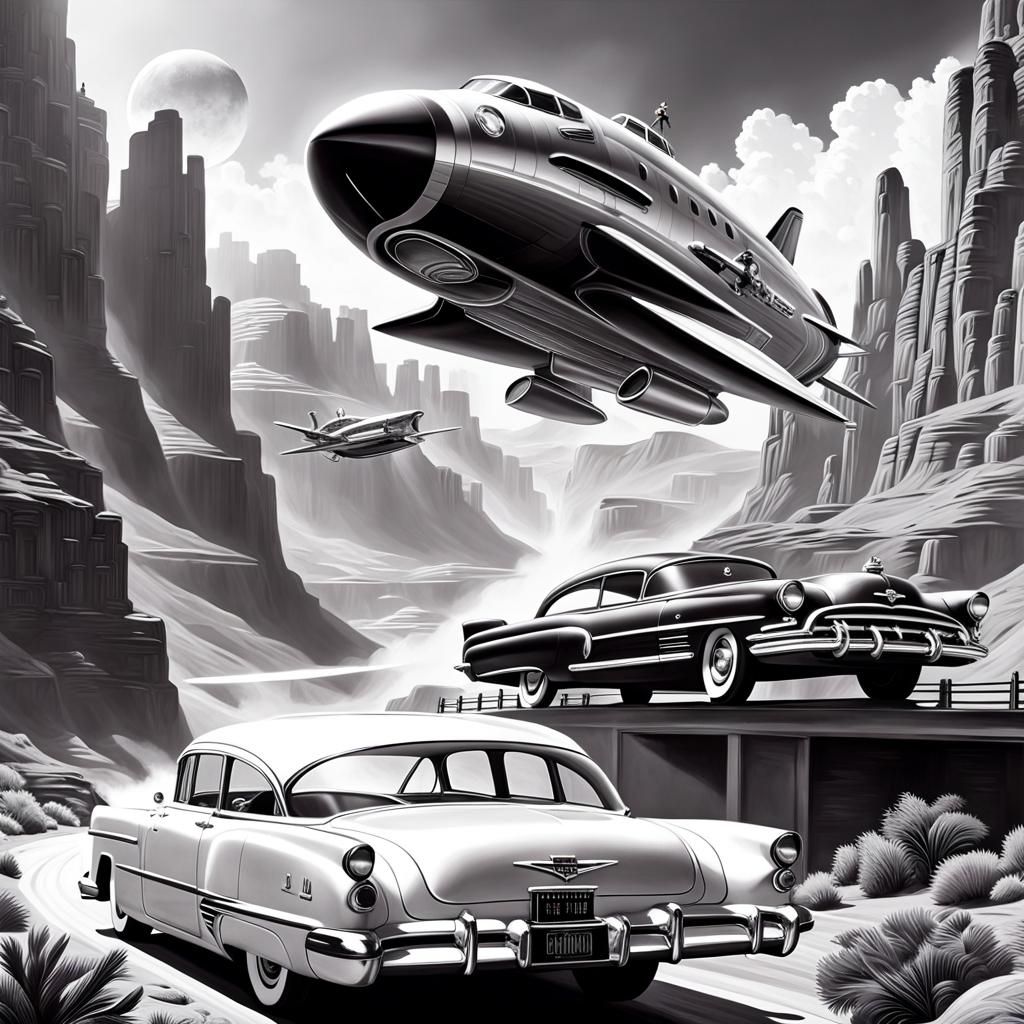 The future 1950’s - AI Generated Artwork - NightCafe Creator