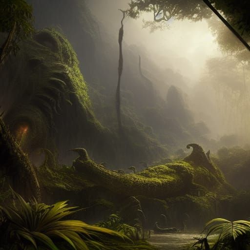 Dense jungle