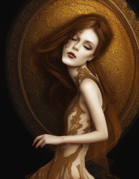 Woman, beautiful, elegant, gothic, Digital Art, Wlop, Brian ...