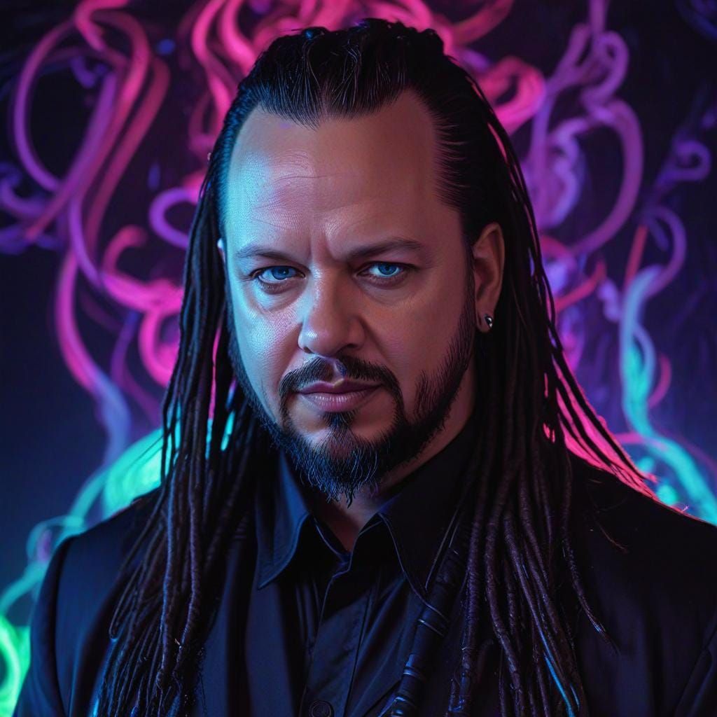 Portrait of Metalsinger Jonathan Davis of Korn