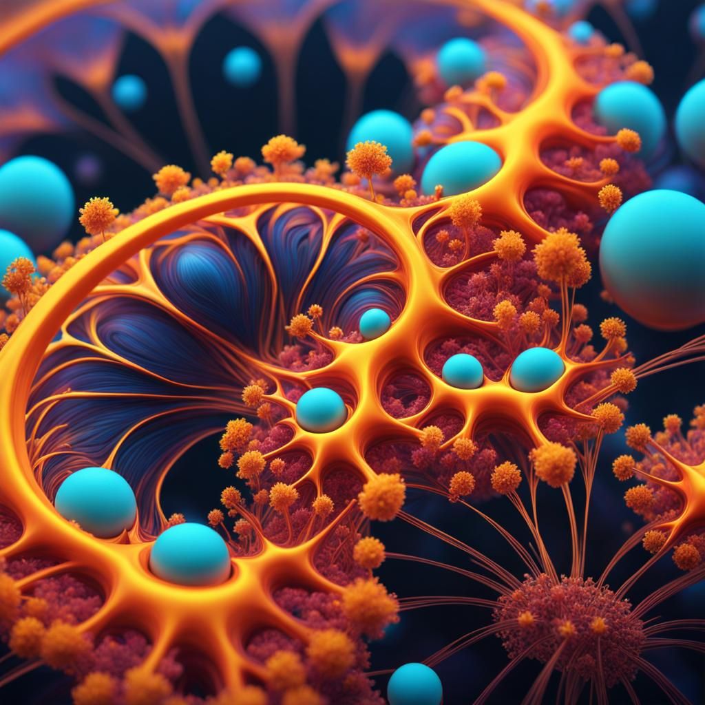 Fractal evolution - AI Generated Artwork - NightCafe Creator